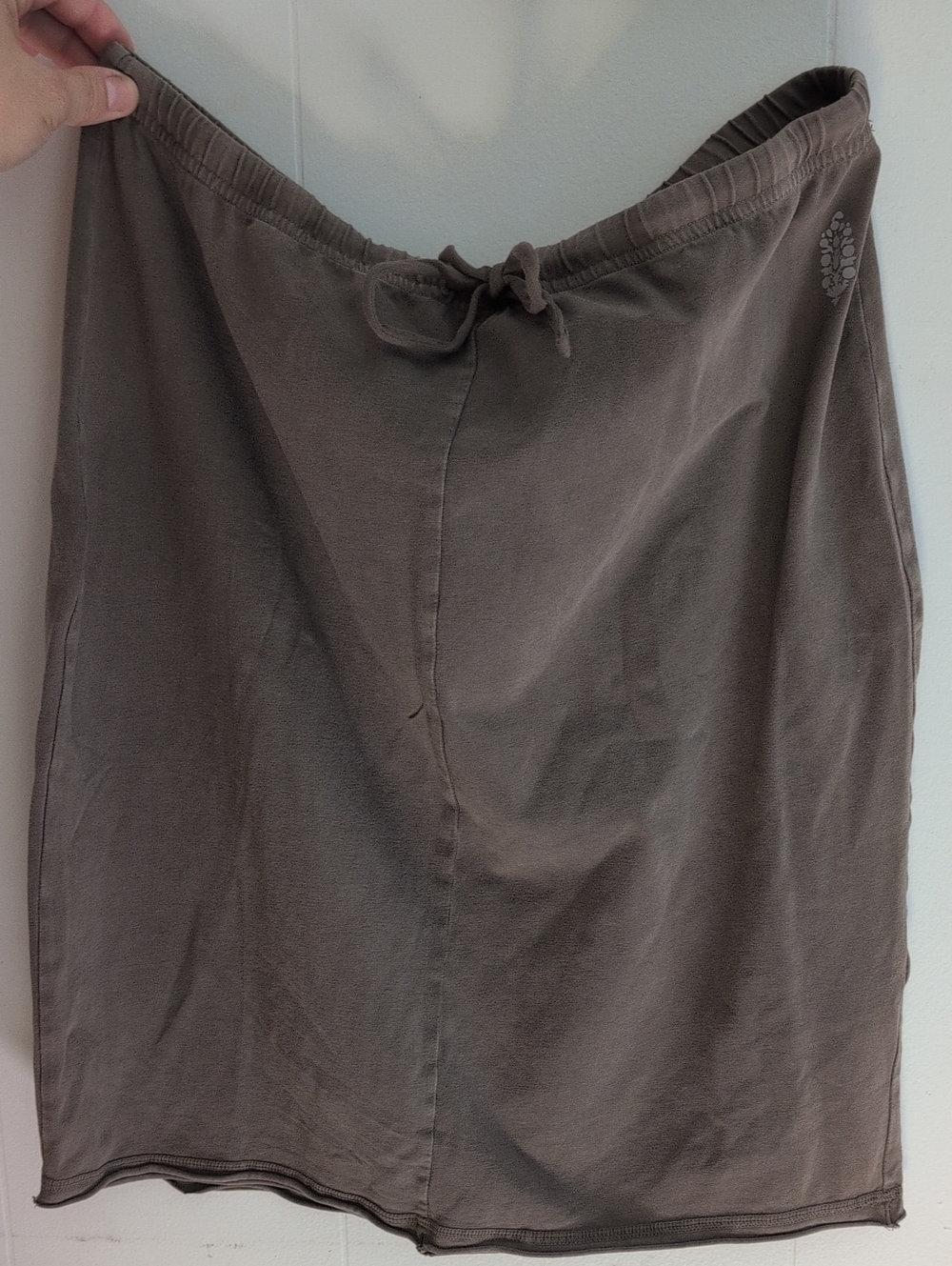 Free People Midi Drawstring Skirt - Taupe